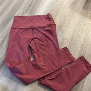 Lululemon Athletica Pink/Maroon Leggings
